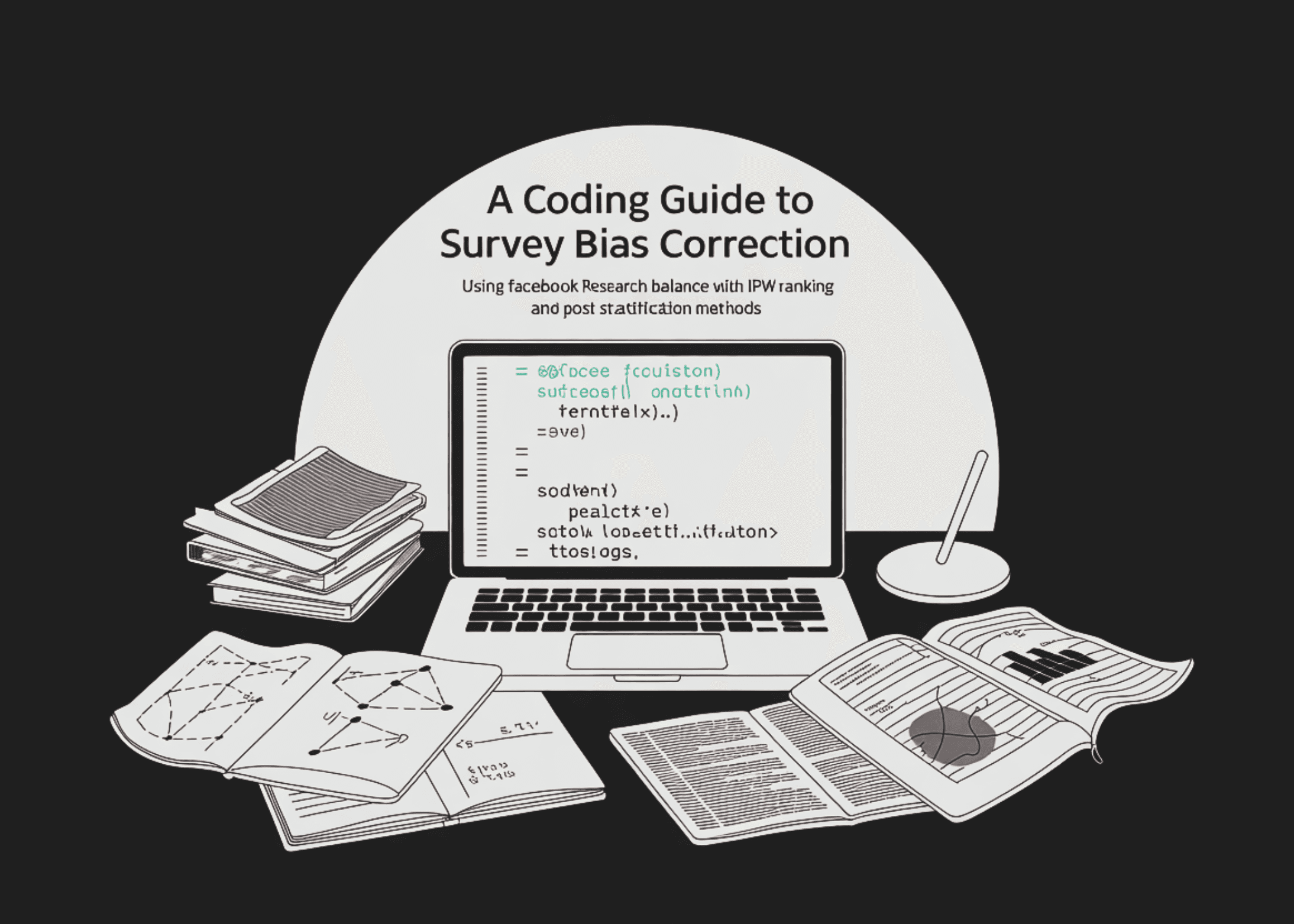 A Coding Guide to Survey Bias Correction Using Facebook Research Balance with IPW CBPS Ranking and Post Stratification Methods