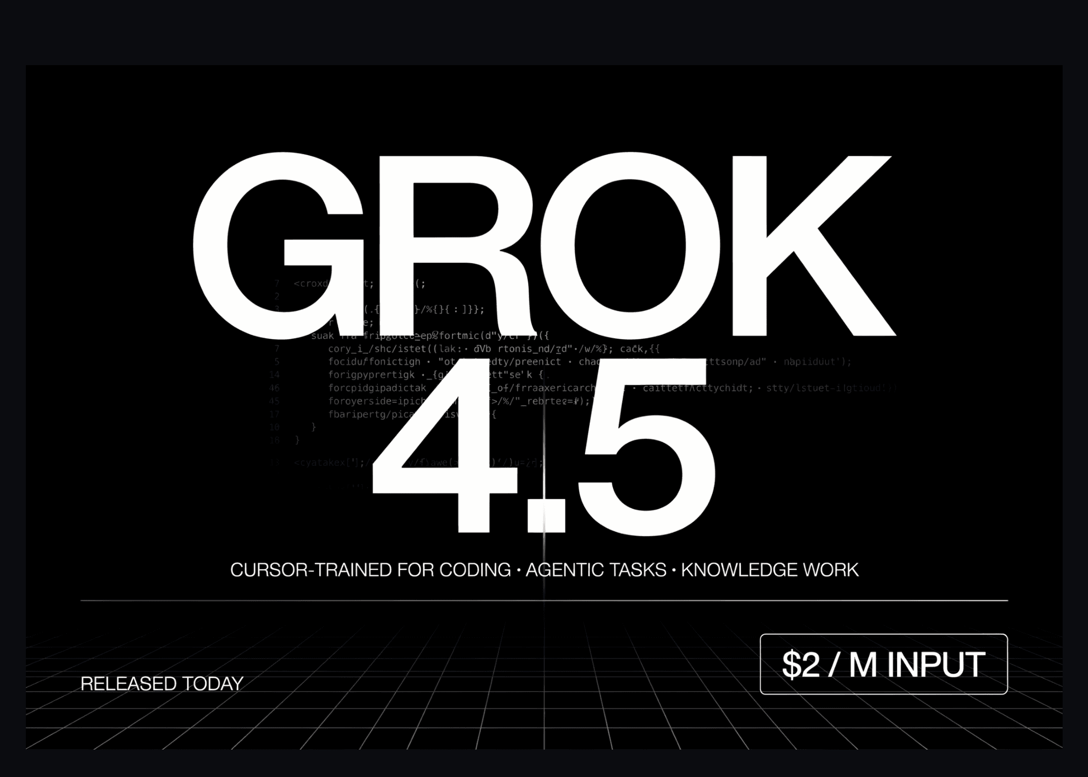 SpaceXAI Releases Grok 4.5, a Cursor-Trained Model for Coding, Agentic Tasks, and Knowledge Work at $2/M Input