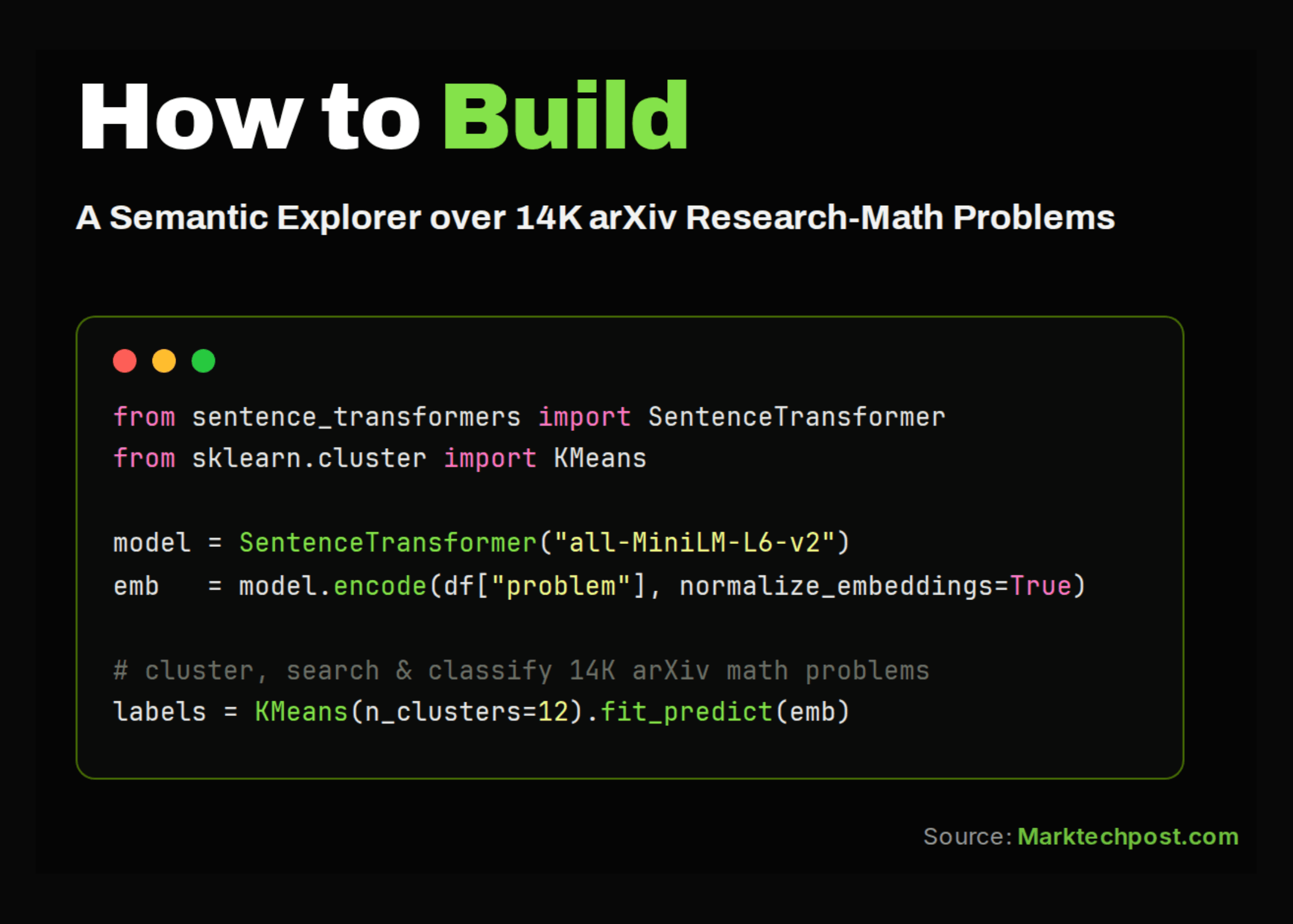 Building a Semantic Search Engine and Open-Status Classifier over the ResearchMath-14k Dataset